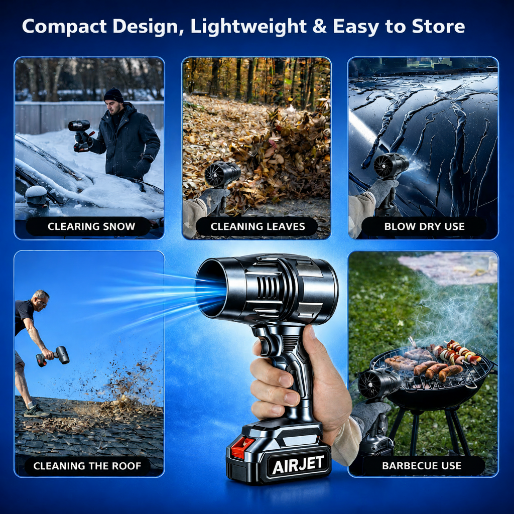 AIRJET™ 200000 RPM Cordless SUPER POWER JET GUN | 1-Year Warranty | For Cars, Home, PC & Outdoor Cleaning